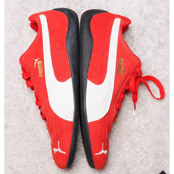 Puma Speedcat OG Red White Sneakers Racing Shoes Womens Size 10 EU 41 - Picture 3 of 15